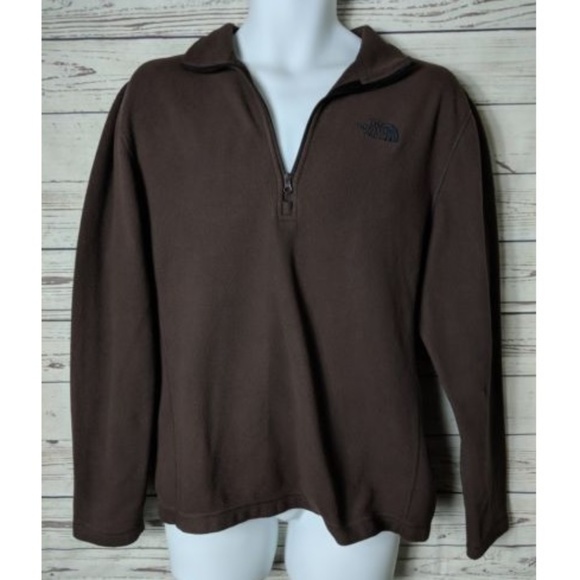 The North Face Other - The North Face Men M Brown 1/4 Zip Fleece Pullover